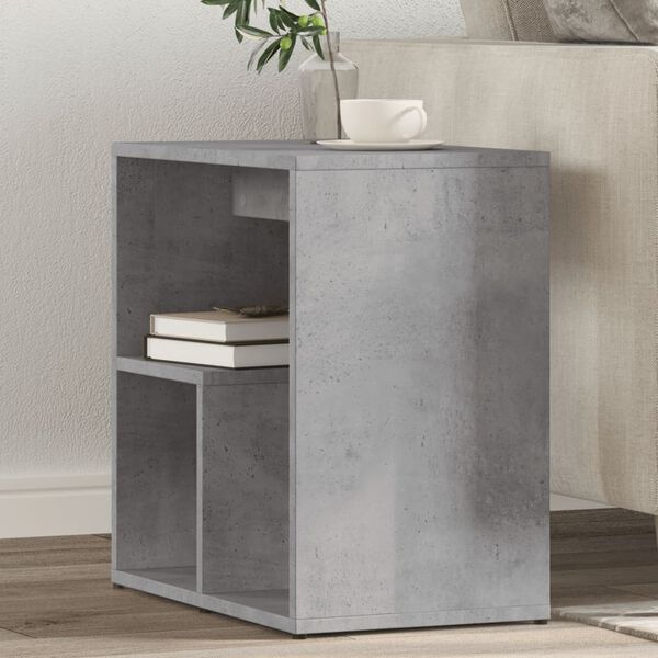 vidaXL Side Table Concrete Grey Engineered Wood Small Side Table