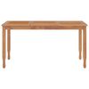 vidaXL Garden Dining Set Teak Teak Wood Medium Durable Dining Set