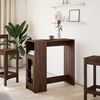 vidaXL Bar Table Brown Oak Engineered wood Tall, Rectangular Bar Table