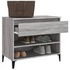 vidaXL Shoe Cabinet Gray Sonoma Engineered wood Medium Shoe Cabinet