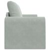 vidaXL Sofa Bed Light Grey 58.27 x 27.95 x 32.68 in Velvet