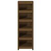 vidaXL Book Cabinet Honey brown Solid pine wood Medium Book Cabinet
