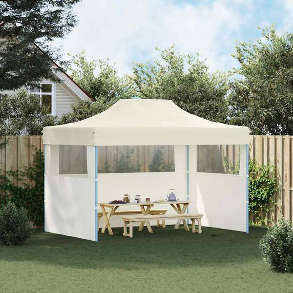 vidaXL Party Tent Cream 600D Oxford fabric with PVC coating 10x13 Feet