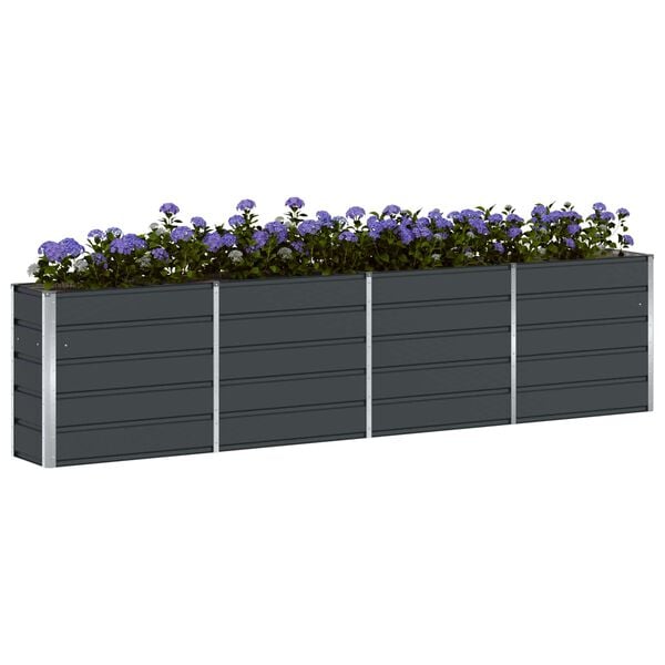 vidaXL Planter Anthracite 160 x 40 x 75 cm Steel