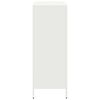 vidaXL Highboard White Cold-rolled steel Medium Highboard Rectangular