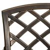 vidaXL Garden Chair Bronze Cast Aluminum Medium Durable Garden Chair