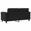 vidaXL 2-seater Sofa Black