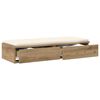 vidaXL Bed Drawers Artisan Oak 35.43 x 14.37 x 6.50 in Engineered Wood