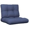 vidaXL Pallet Cushions 2 pcs Navy Blue Fabric