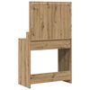 vidaXL Dressing Table with Shelf Artisan Oak 29.72 x 16.14 x 53.15 in