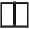 vidaXL Dining Table Leg Black Powder-coated steel Medium Levelers