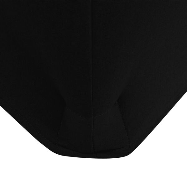 vidaXL Table Cover Set of 2 Black 90% Polyester, 10% Elastane
