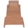 vidaXL Sunlounger Warm brown