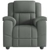 vidaXL Recliner Chair Dark Grey Fabric (100% polyester), metal, plywood