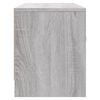 vidaXL TV Cabinet Grey Sonoma Engineered Wood 40.2x11.8x14.8 in