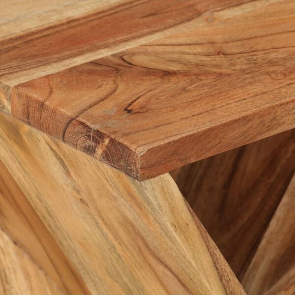 vidaXL Side Table Brown Solid Acacia wood Compact Durable Side Table