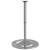 vidaXL Bar Table Base Chromed Chromed Steel Medium Height-Adjustable