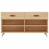 vidaXL Shoe Bench Sonoma Oak Engineered Wood 40.2x13.8x21.7 in