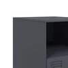 vidaXL Bedside Cabinet Anthracite Cold-rolled steel Medium