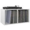 vidaXL LP Storage Box High gloss white Engineered wood Medium