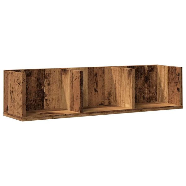 vidaXL Wall Shelf Old Wood Engineered Wood Compact Wall Mounting