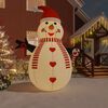 vidaXL Inflatable Snowman Multicolor