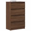 vidaXL Sideboard Brown Oak Engineered Wood Medium Sideboard