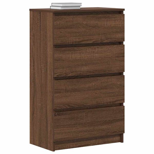 vidaXL Sideboard Brown Oak Engineered Wood Medium Sideboard