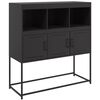 vidaXL Sideboard Black Cold-rolled steel Standard Sideboard
