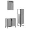 vidaXL Bathroom Furniture Set Gray sonoma