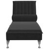 vidaXL Massage Chaise Lounge Black