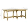 vidaXL Garden Table Green Impregnated Pine Green Impregnated Pine Large