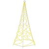 vidaXL Christmas Tree Warm White Copper 70.9 in Collapsible