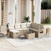 vidaXL Garden Sofa Set Beige