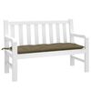 vidaXL Garden Bench Cushion Melange Taupe 100% polyester 47.2x19.7x2.8 in