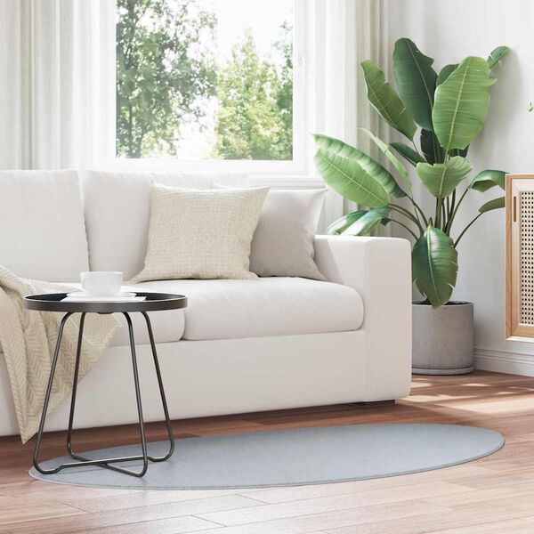 vidaXL Carpet Folding HUARTE Grey 31.50 x 59.06 in Polyester