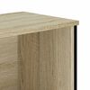 vidaXL Bookcase Sonoma oak Engineered wood, Metal 31.5 x 12.2 x 29.3 in