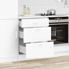 vidaXL Kitchen Base Cabinet White Engineered wood 23.6 x 18.1 x 32.1 in