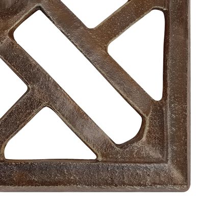 vidaXL Umbrella Base Bronze 17.3"x17.3"x12.2" Cast Iron