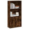 vidaXL Bookcase Smoked Oak Engineered Wood Compact Bookcase