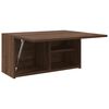 vidaXL Bathroom Wall Cabinet Brown Oak Engineered Wood 23.6 in