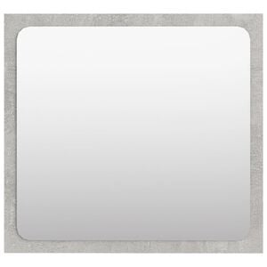 vidaXL Mirror Concrete Grey Engineered wood, Acrylic Medium