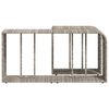 vidaXL Storage Shelf Light Grey PE Rattan Storage Shelf Rectangular
