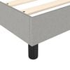 vidaXL Bed Frame Light Gray Polyester, Plywood, Engineered wood Full