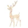 vidaXL Reindeer Christmas Decoration Set of 3 Multicolor Acrylic Large