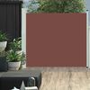 vidaXL Side Awning Brown screen, Grey stand