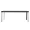 vidaXL Garden Dining Set Black Poly Rattan, Steel, Glass Large