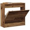 vidaXL Shoe Cabinet Old Wood 23.62 x 8.27 x 22.44 in Engineered Wood