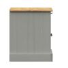 vidaXL Bedside Cabinet Grey