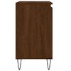 vidaXL Bathroom Cabinet Brown Oak Engineered Wood, Iron Compact